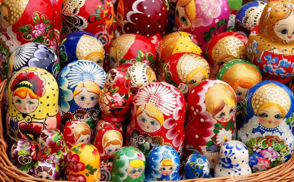 russian-doll-matryoshka-family-unique-wooden-dolls-different-color-shades-wicker-basket-like-one-big-32518844